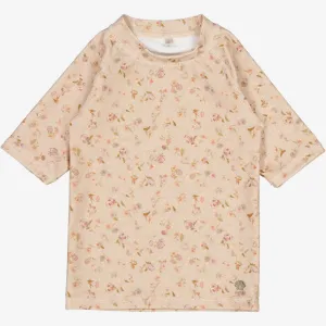 Swim T-Shirt Jackie SS - purple poppy flowers