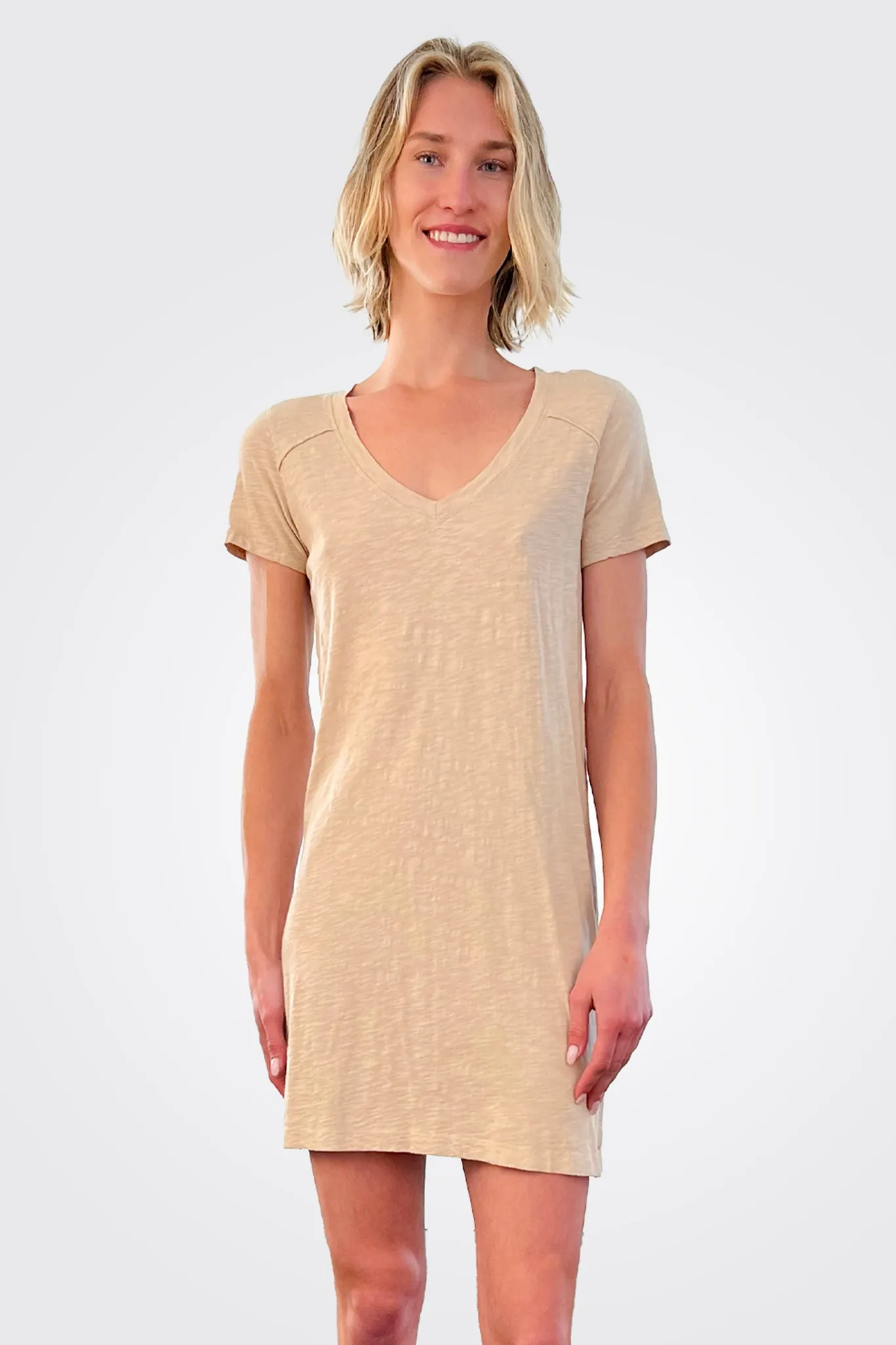 T Shirt Dress - Sand