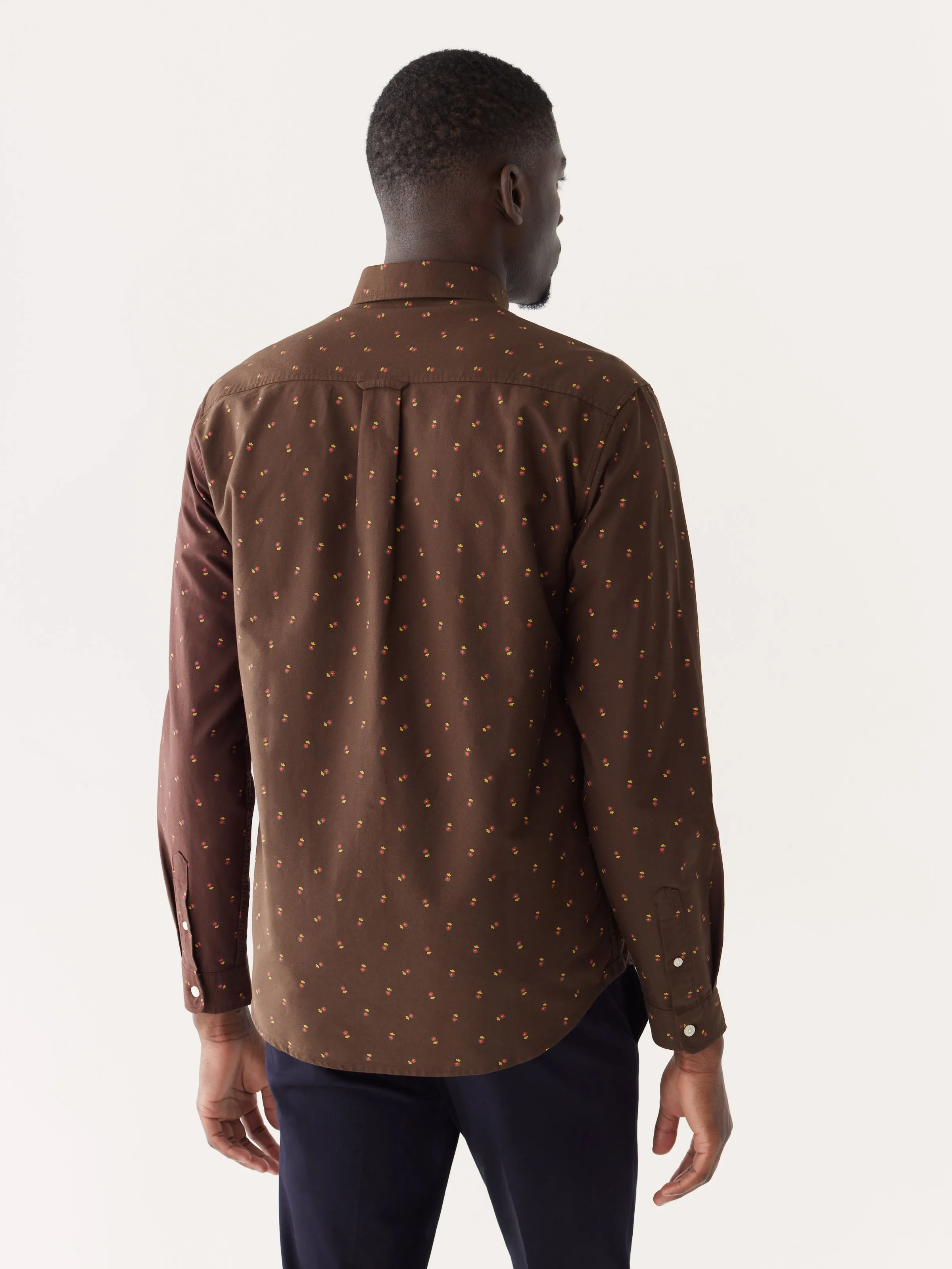 The Jasper Good Cotton Oxford Shirt in Dark Chicory