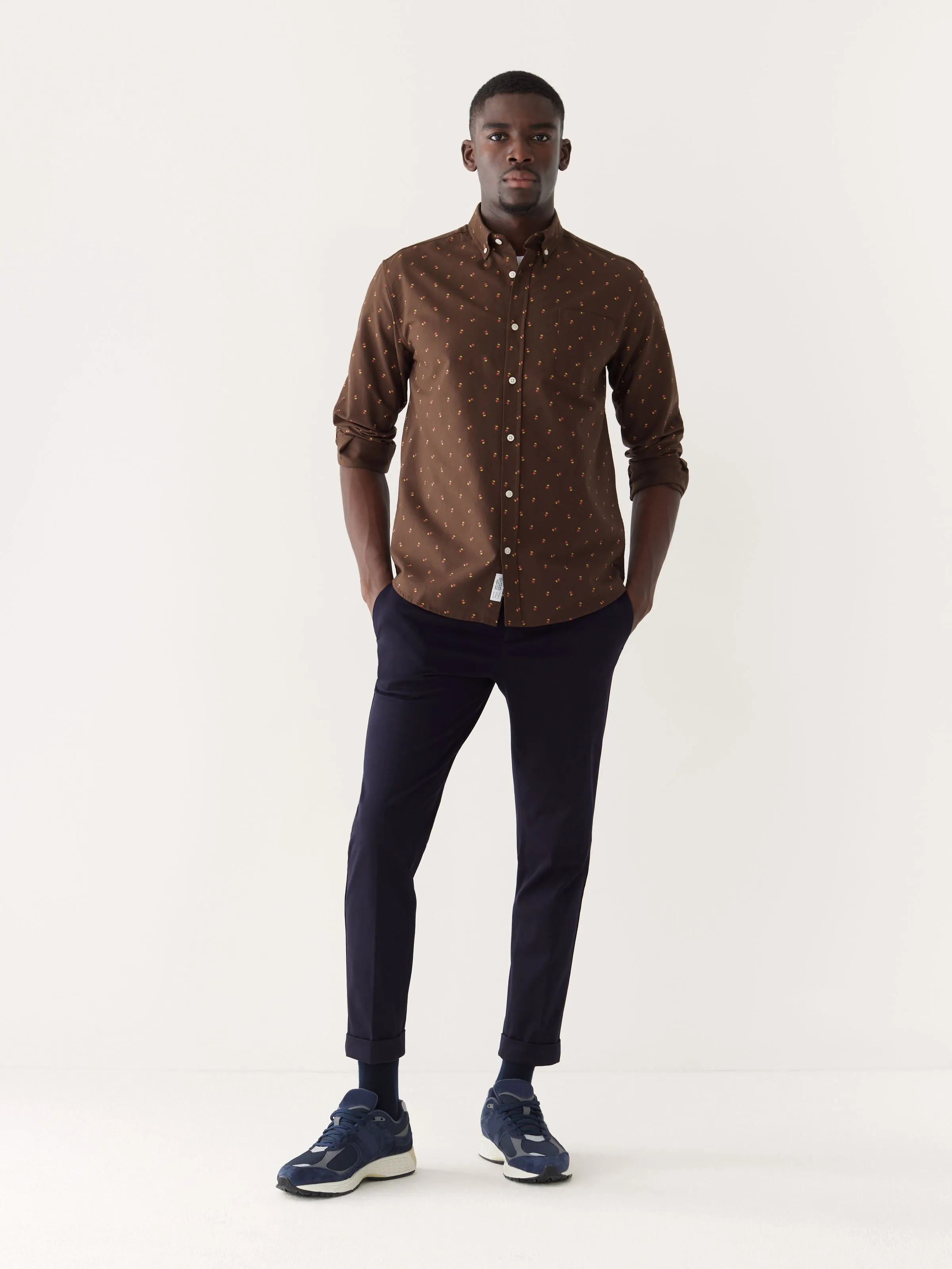 The Jasper Good Cotton Oxford Shirt in Dark Chicory