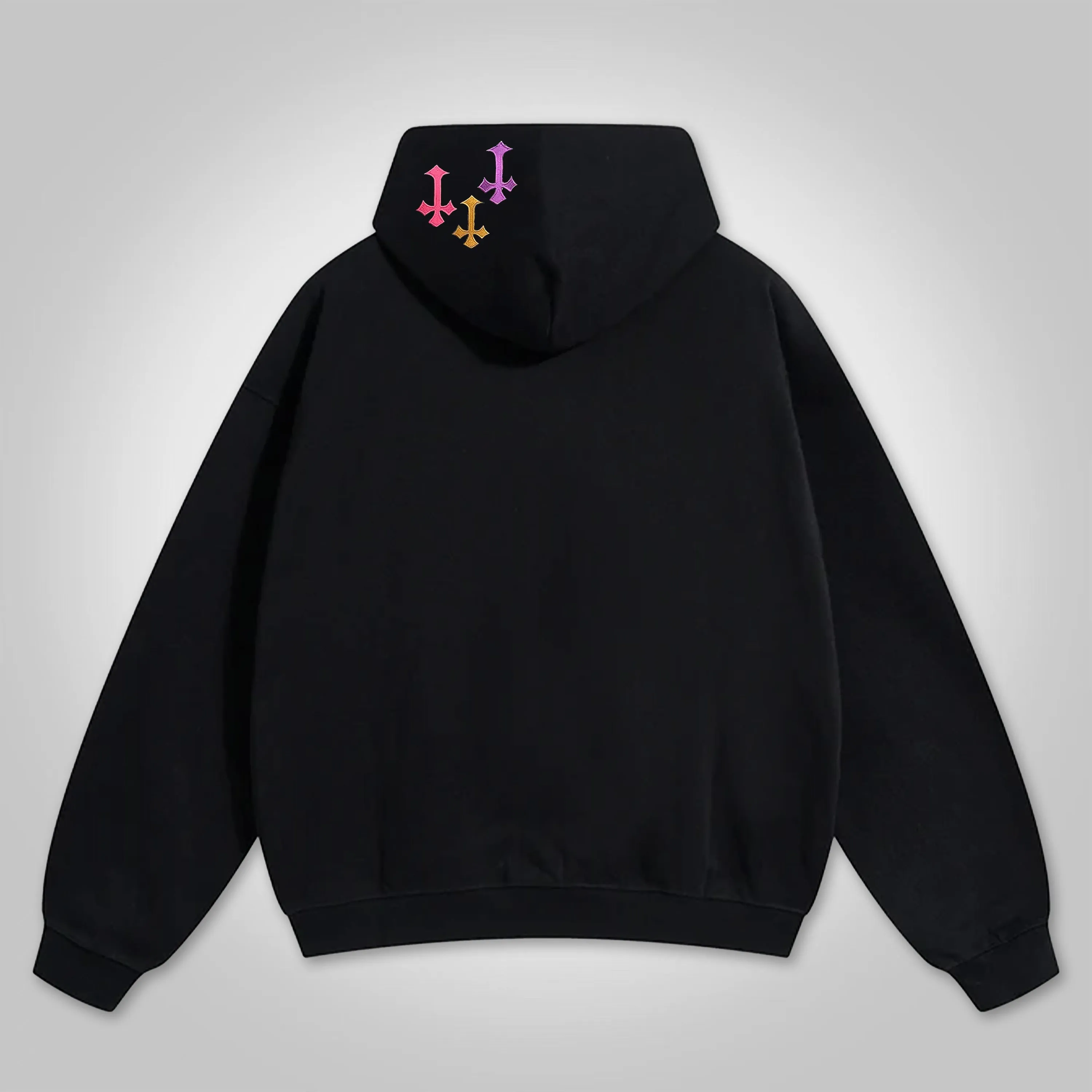 Vintage No Heater Graphic Hip Hop Oversized Zip Up Hoodie