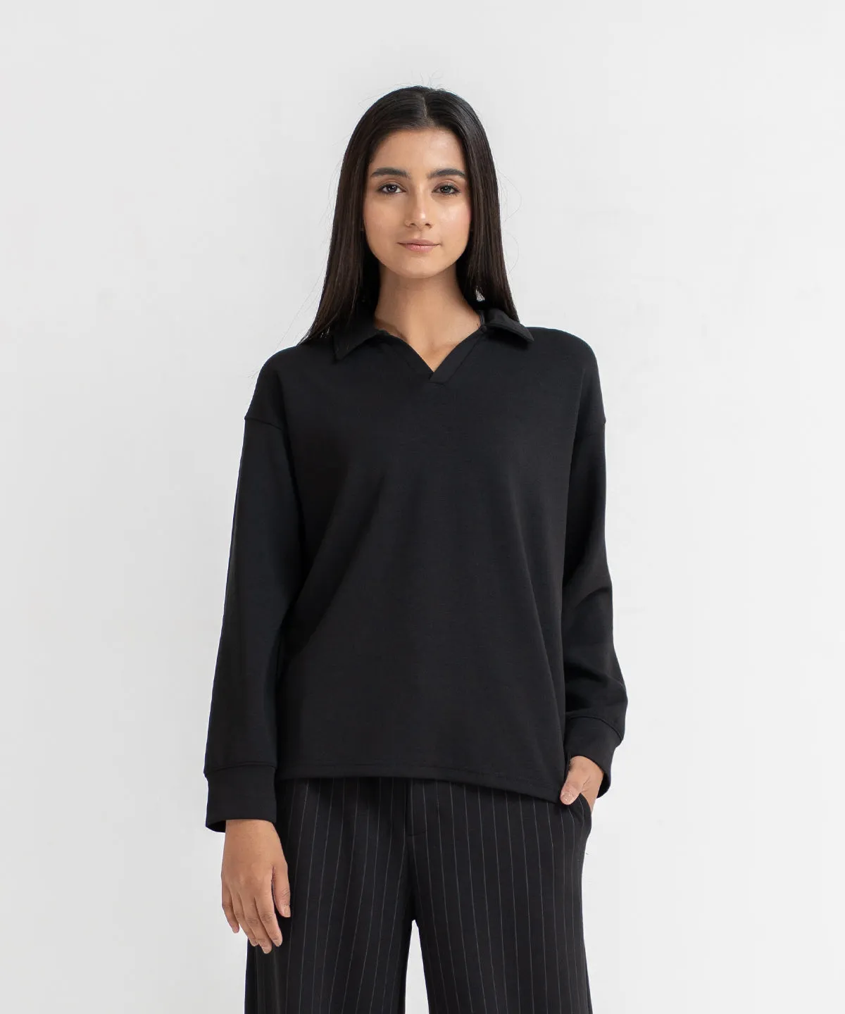 Women's LuxeStretch Collared Shirt